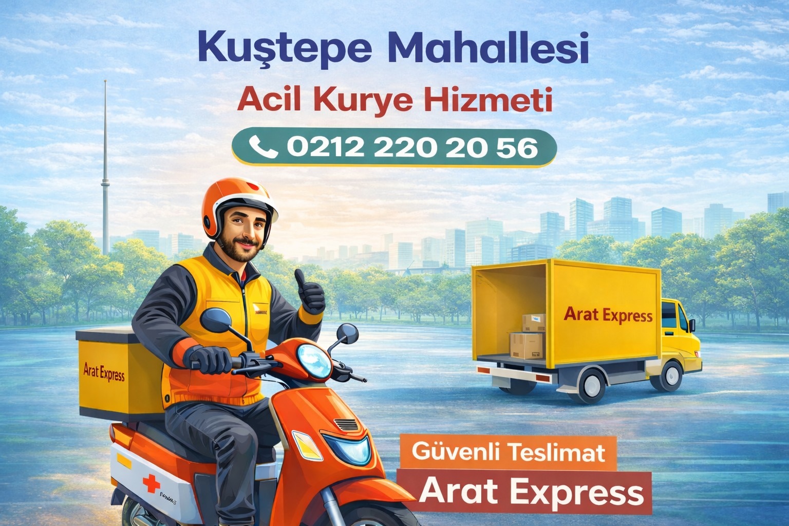  Kuştepe Mahallesi Acil Kurye Hizmeti 