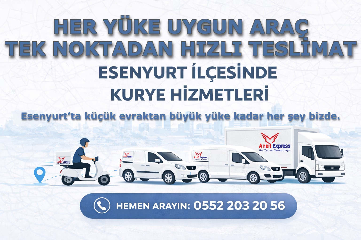  Esenyurt İlçesinde Kurye Hizmetleri