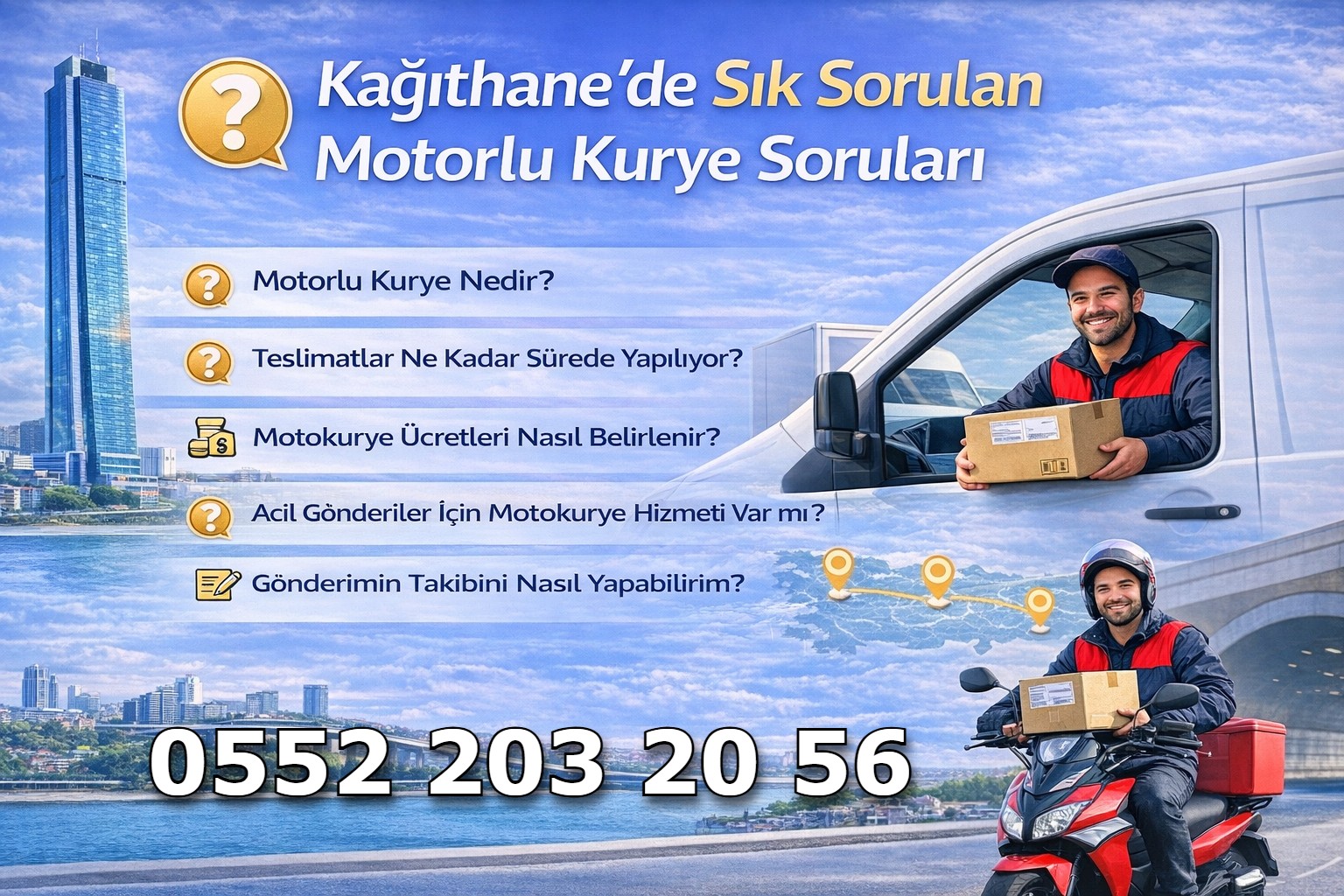  Kağıthane'de Sık Sorulan Motorlu Kurye Soruları