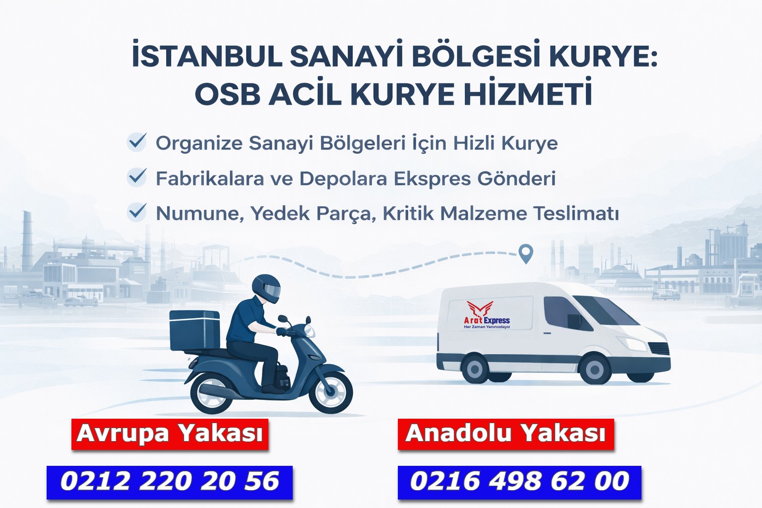  İstanbul Sanayi Bölgesi Kurye