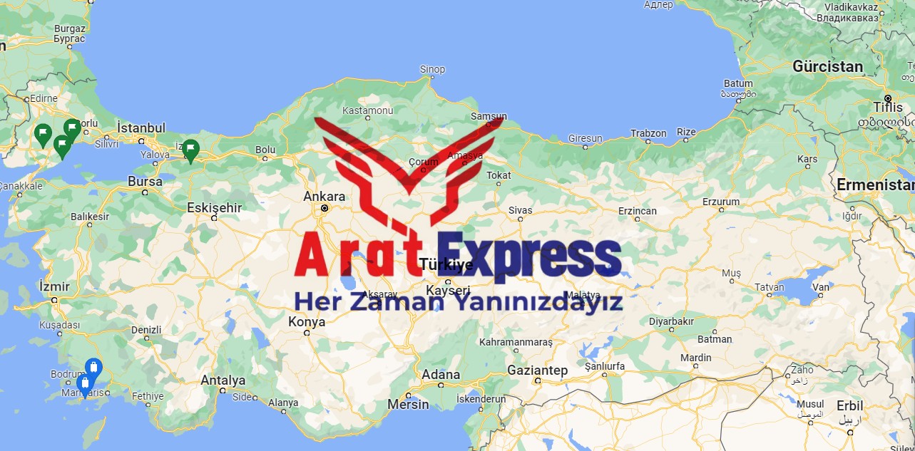  Türkiye'ye gelen turist ve yabancılara kurye hizmeti