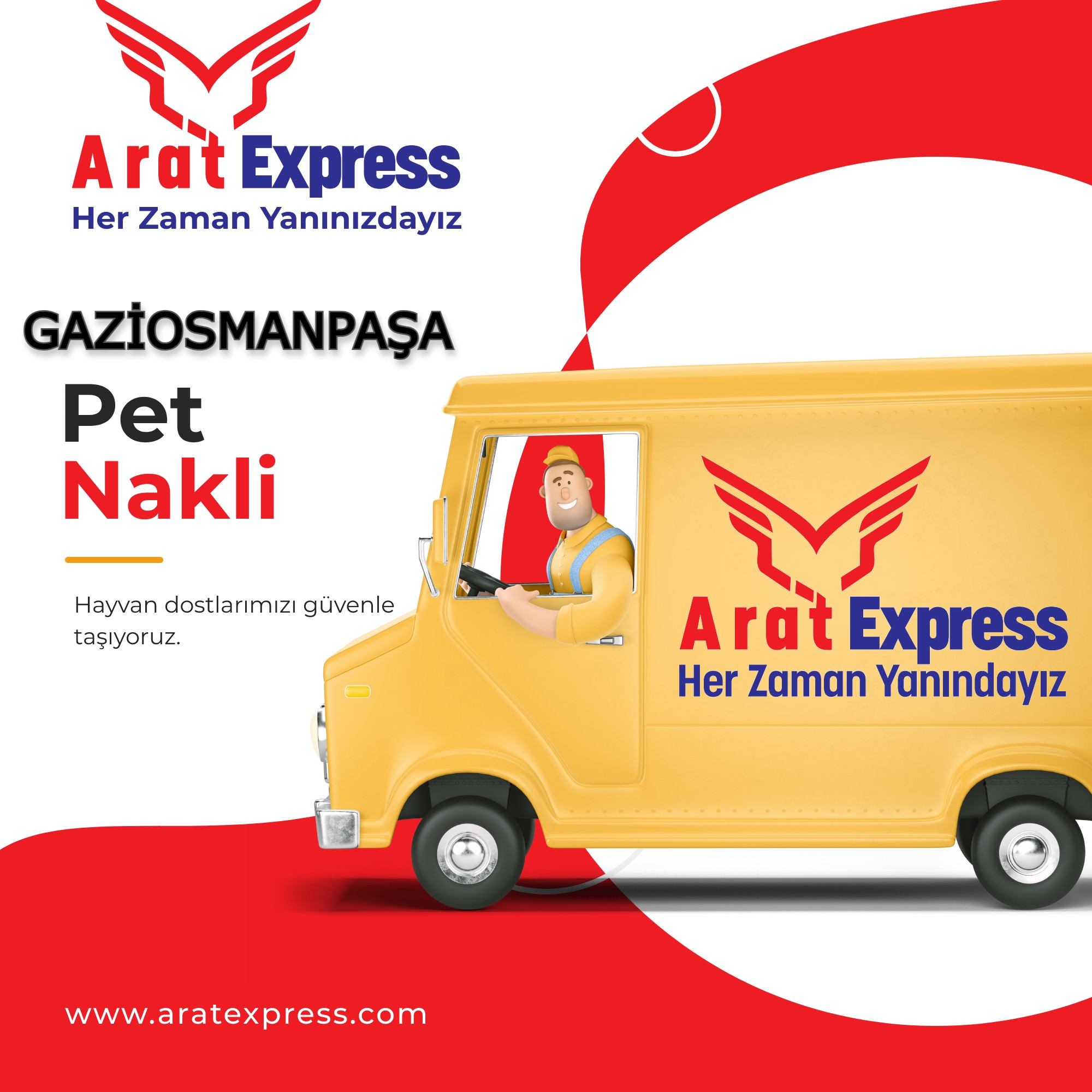  Gaziosmanpaşa pet nakli hızlı evcil hayvan taşımacılık