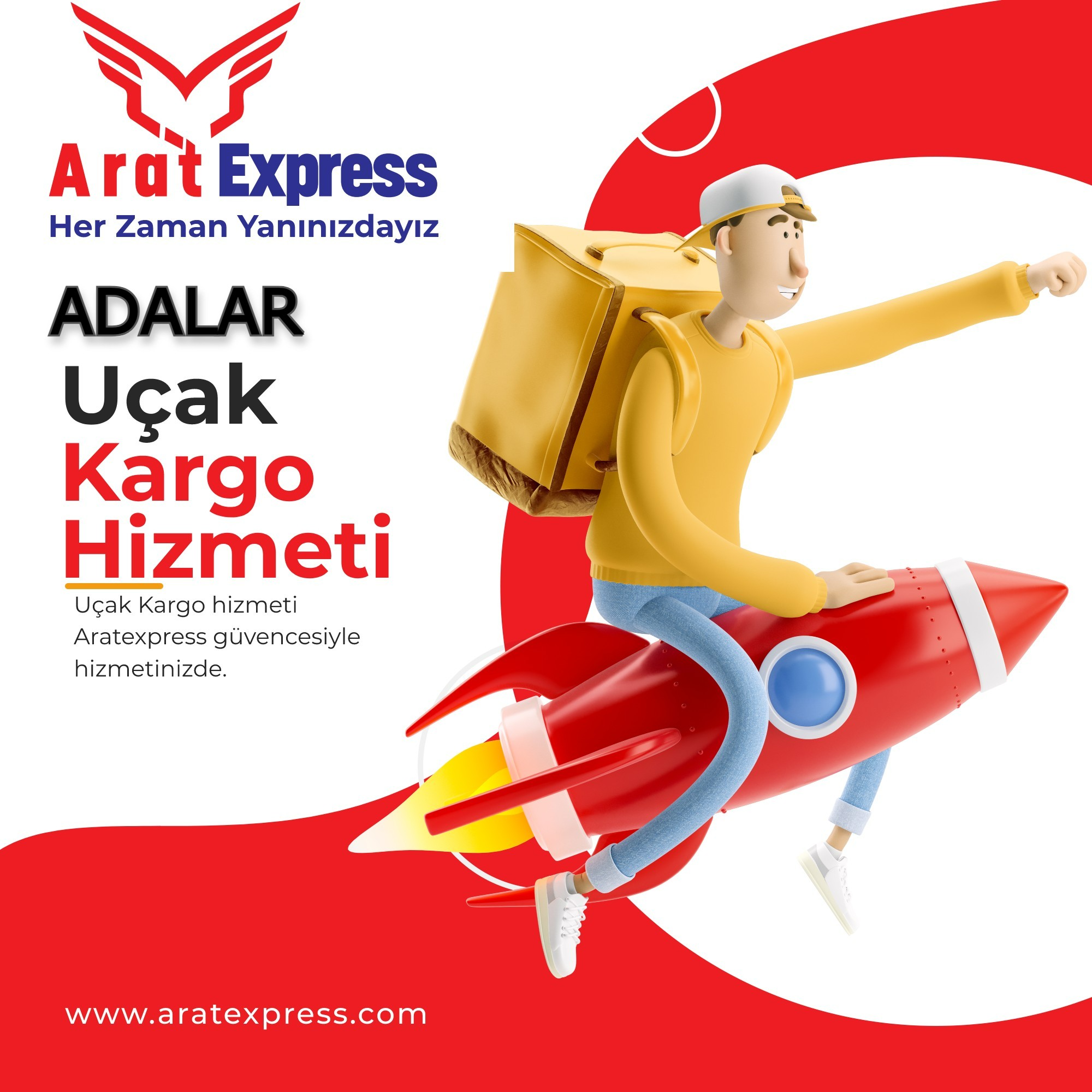  Adalar uçak kargo hizmetleri