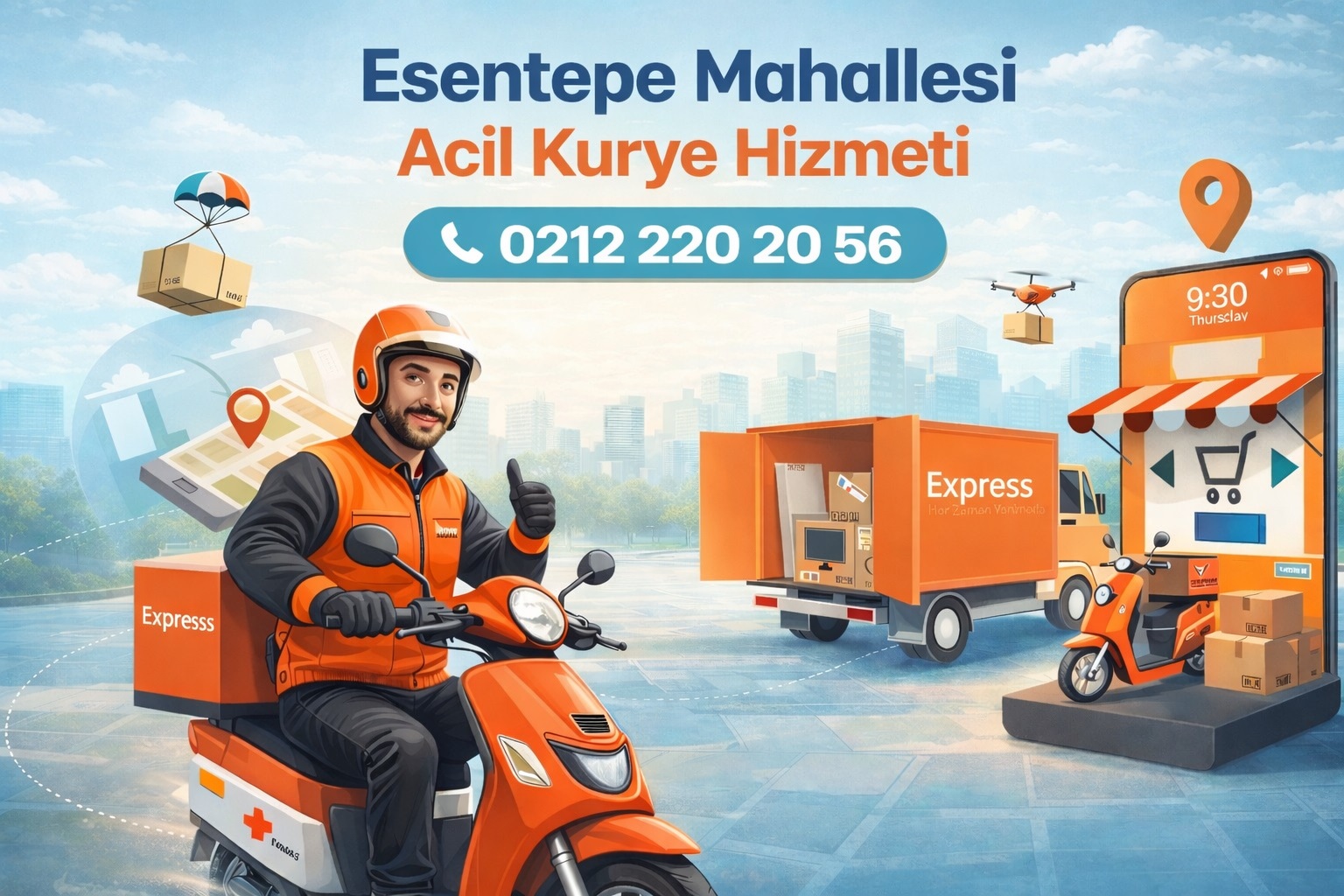 Esentepe Mahallesi Acil Kurye Hizmeti