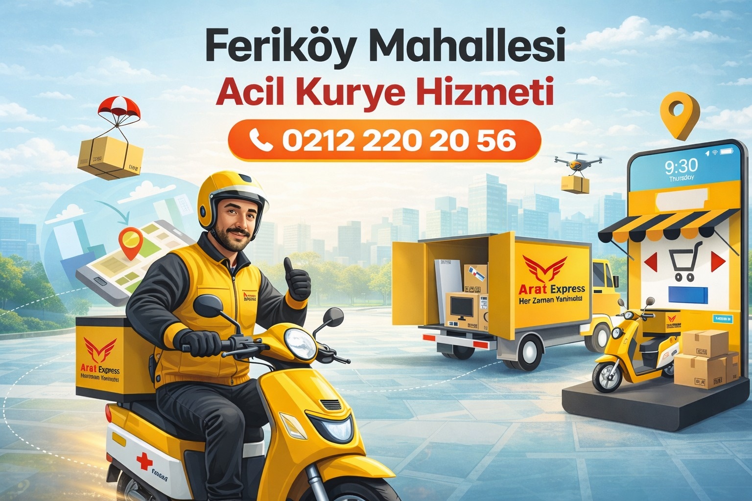  Feriköy Mahallesi Acil Kurye Hizmeti