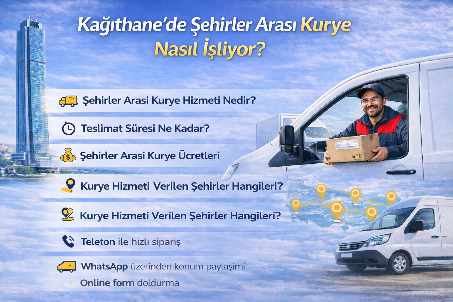  Kağıthane'de Şehirler Arası Kurye Nasıl İşliyor?