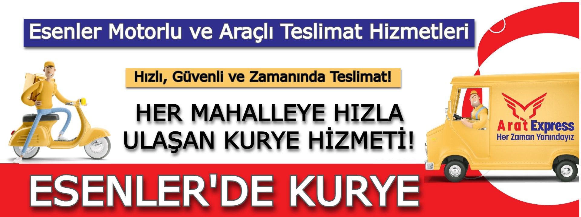  Esenler Hızlı Teslimat Kurye
