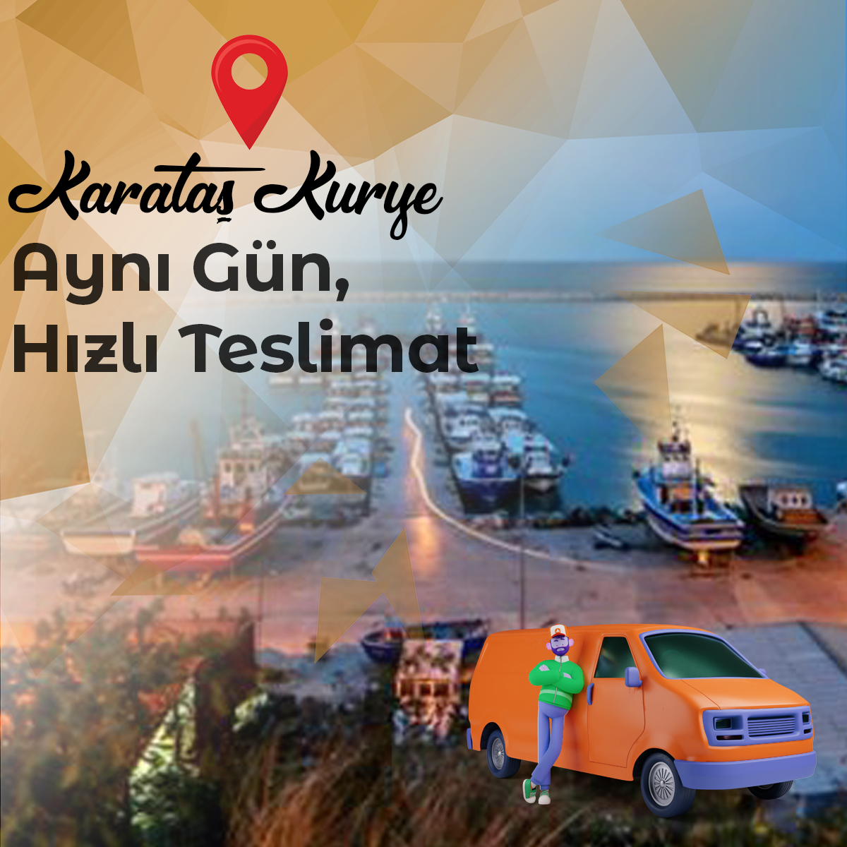  Karataş Kurye : Aynı gün hızlı teslimat