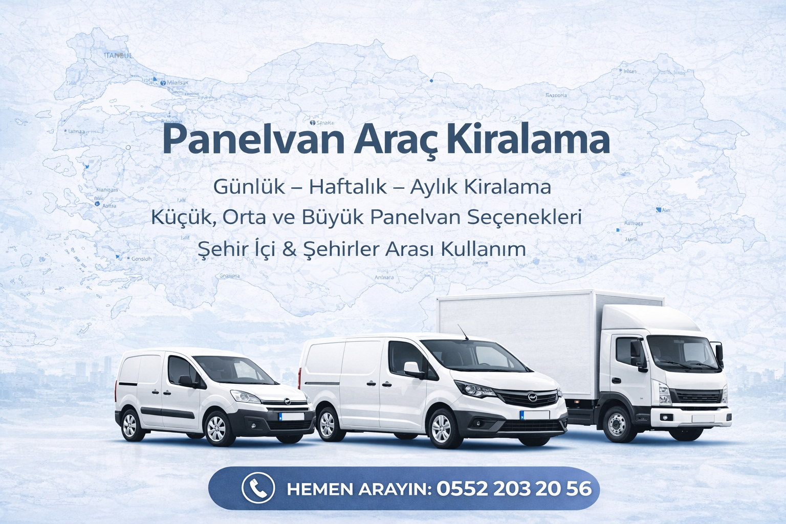  Panelvan Araç Kiralama